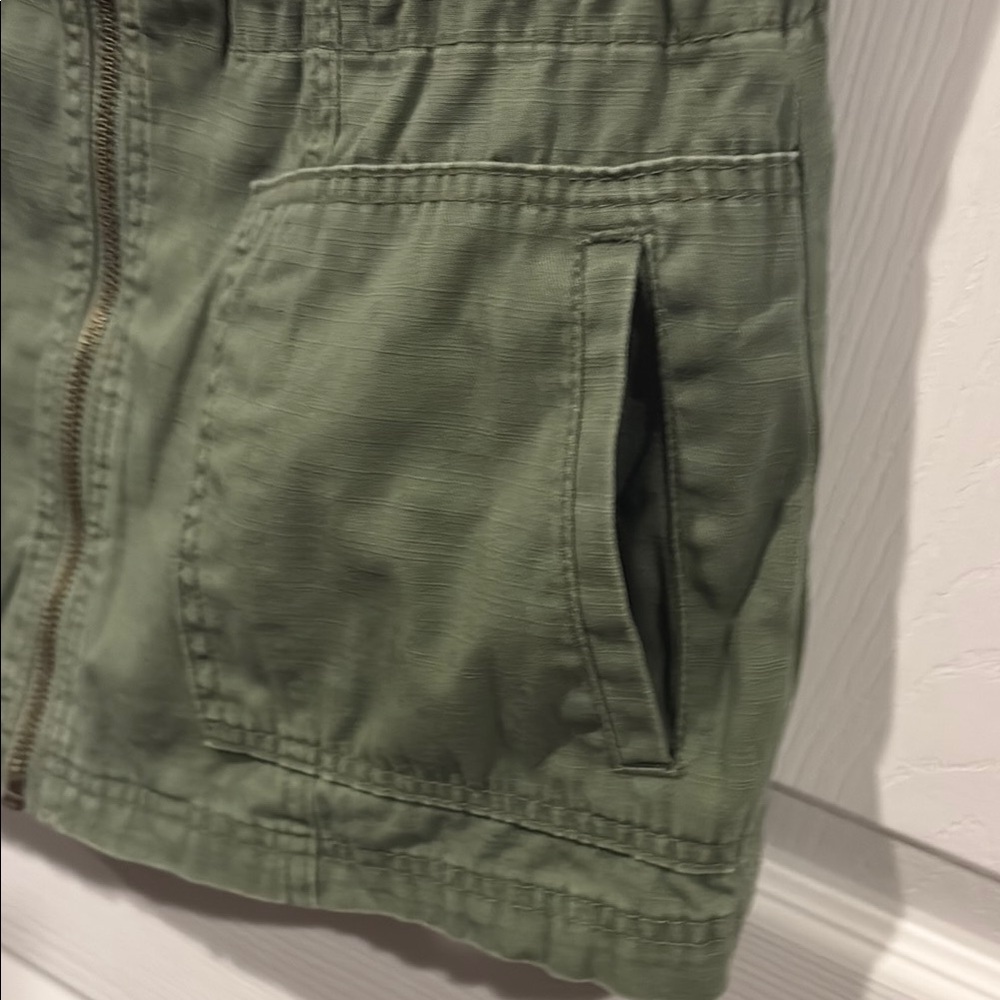 Merona Olive Green Zip-Front Utility Vest - Picture 4 of 8